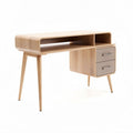 Bureau en bois clair avec tiroirs dimensions 120 x 60 x 75cm