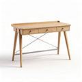 Bureau en bois d'érable naturel avec tiroirs dimensions 120 x 60 x 75cm